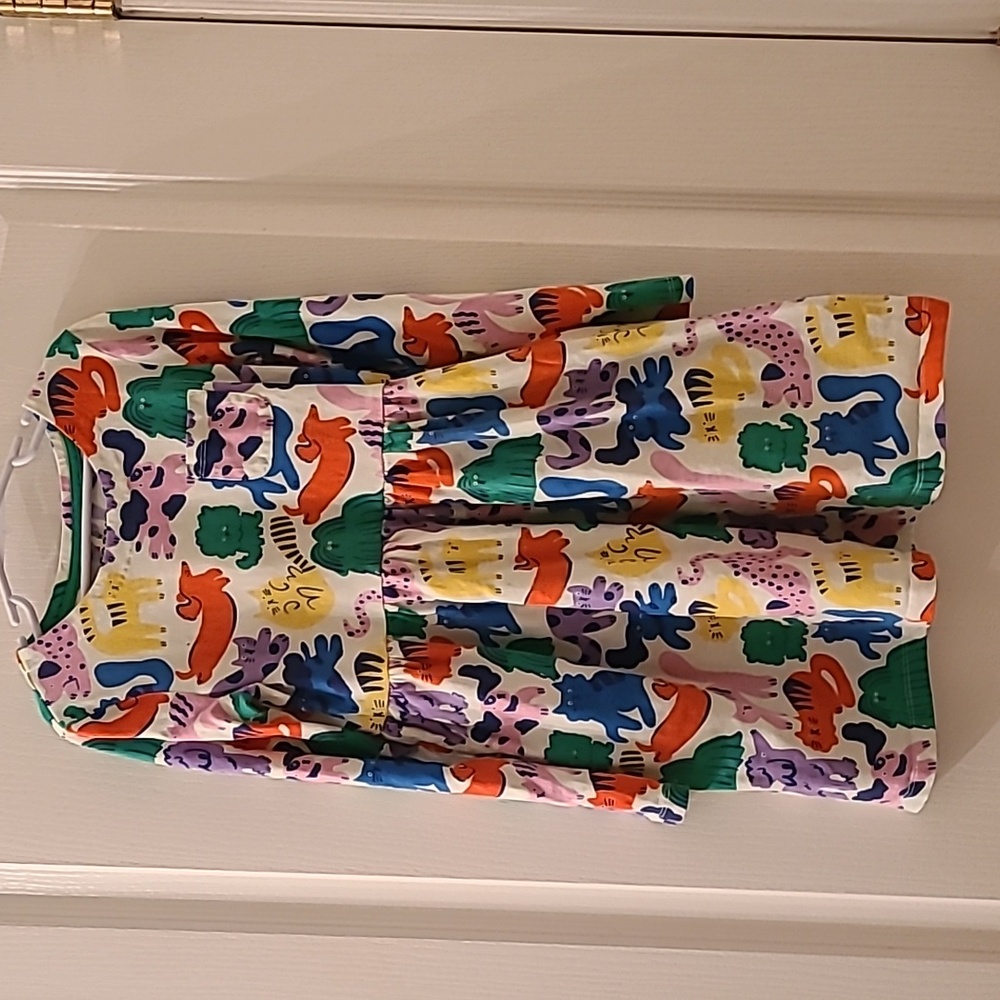Mini Boden Animal Print Dress For a Child Size 9-10y.